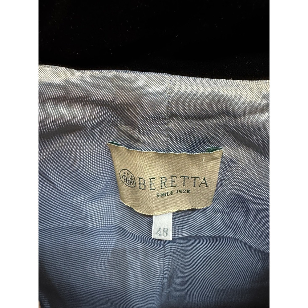 Beretta Sport Tweed Jacket Green Check Lana Wool Vintage Blazer Women's 48‎ - Picture 3 of 9